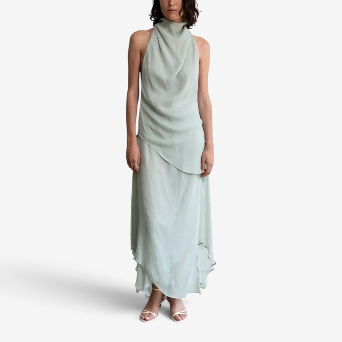 Seraphine™ Drapert Halterneck Maxikjole