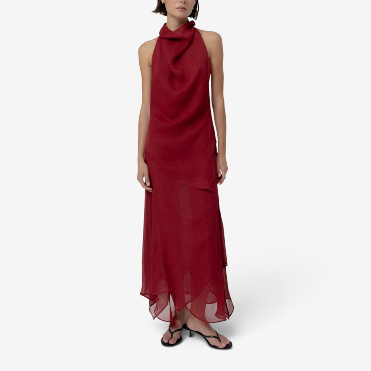 Seraphine™ Drapert Halterneck Maxikjole