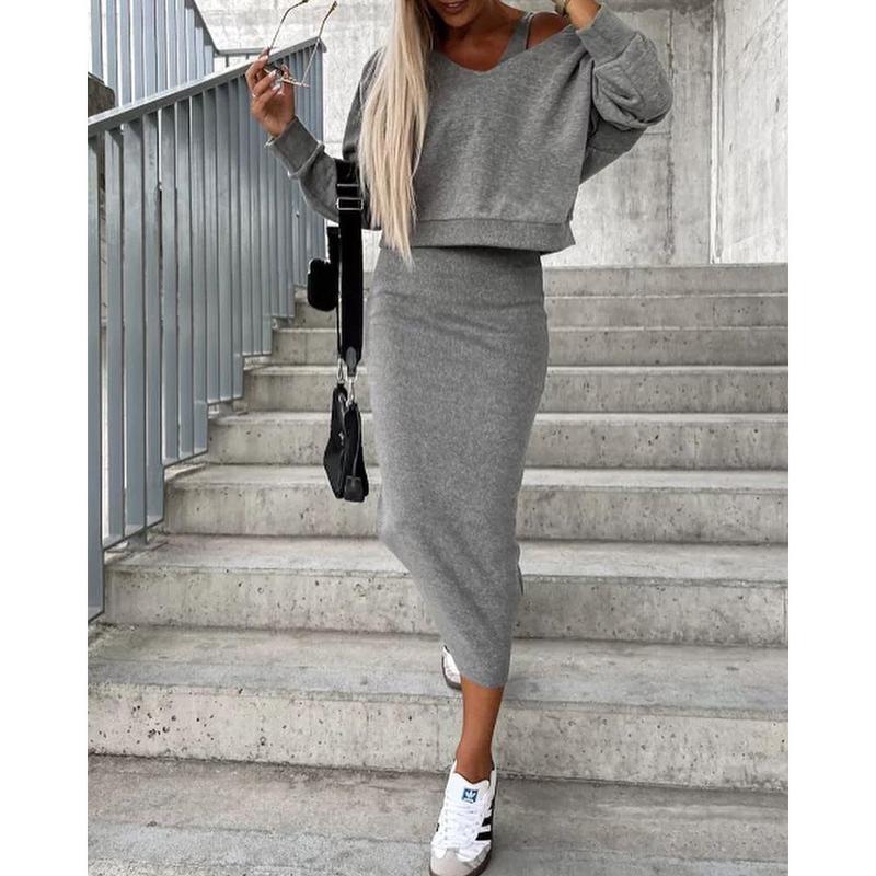 SOFY V-Neck Vest & Skirt Set™
