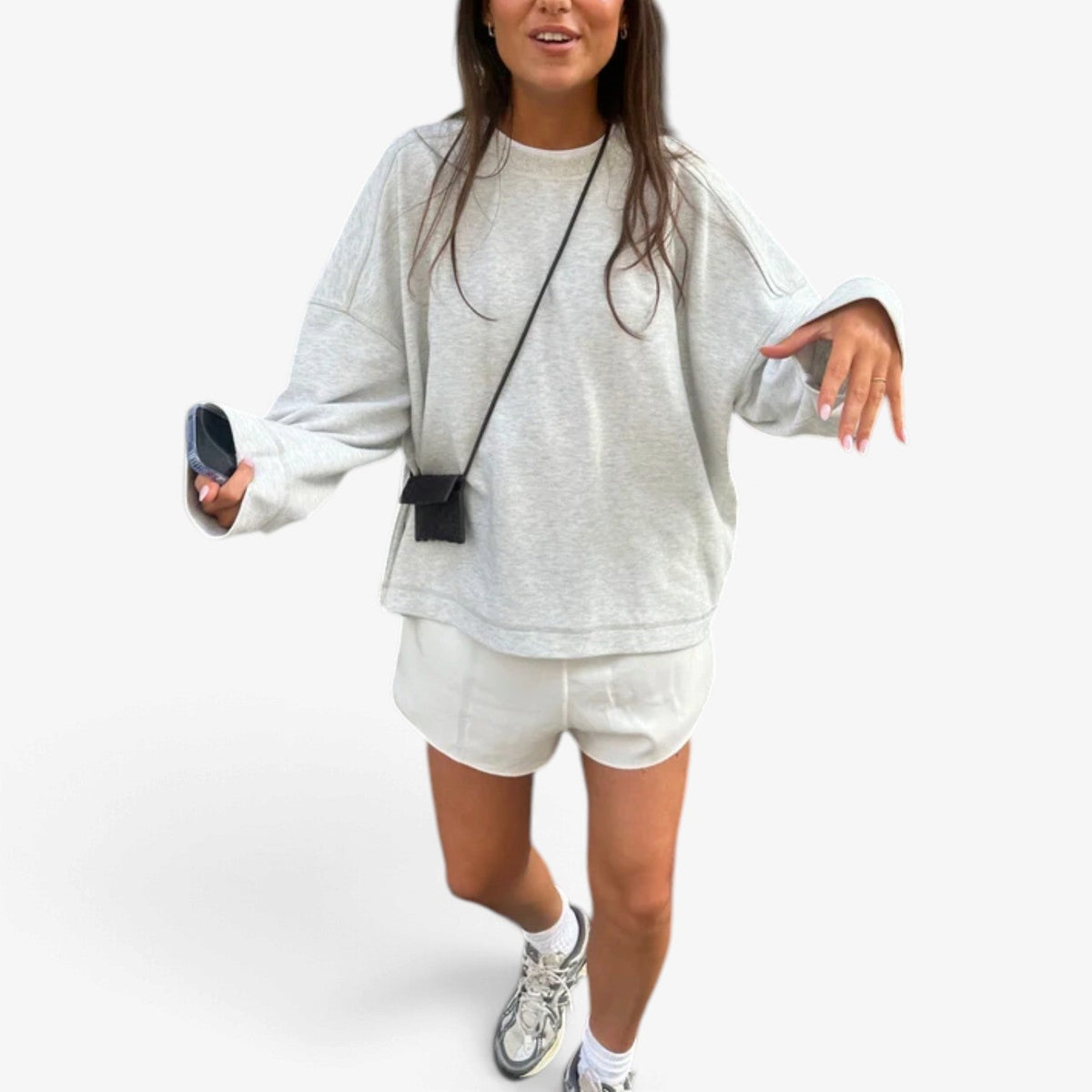 Severine™ Kort crewneck-genser
