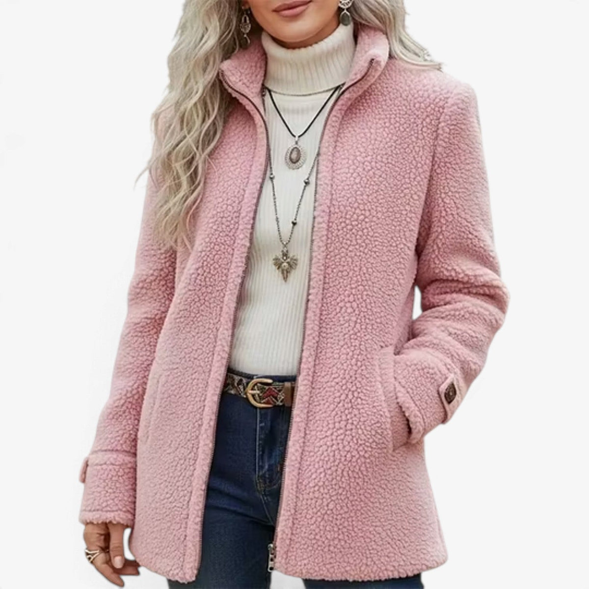 Freya™ Teksturert Krage-jakke