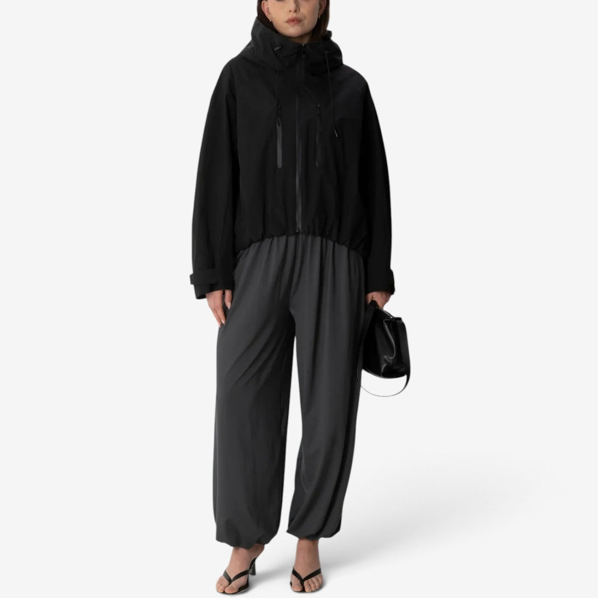 Amara™ Oversized vindjakke med hette