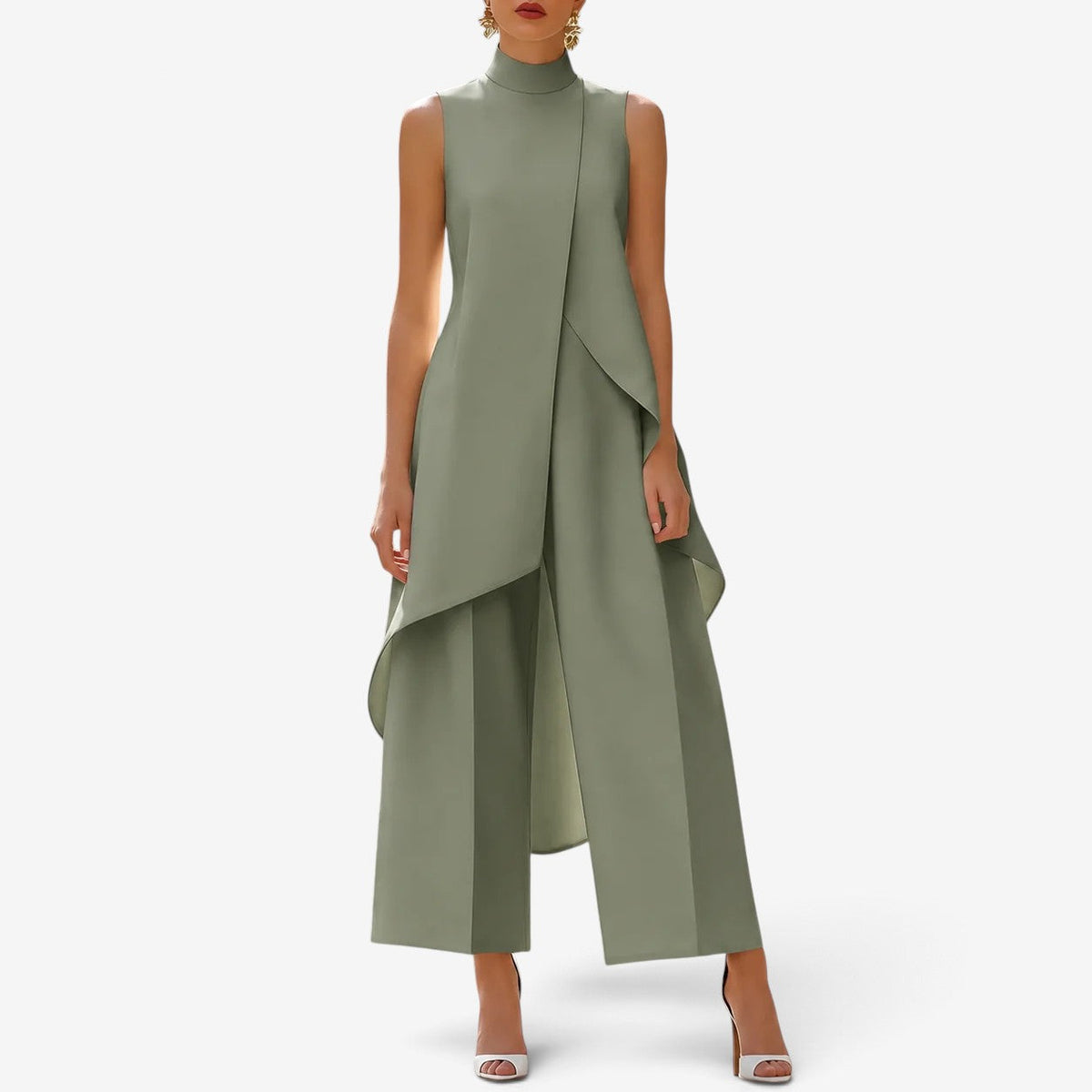 Selena™ Drapert Skulpturell Jumpsuit