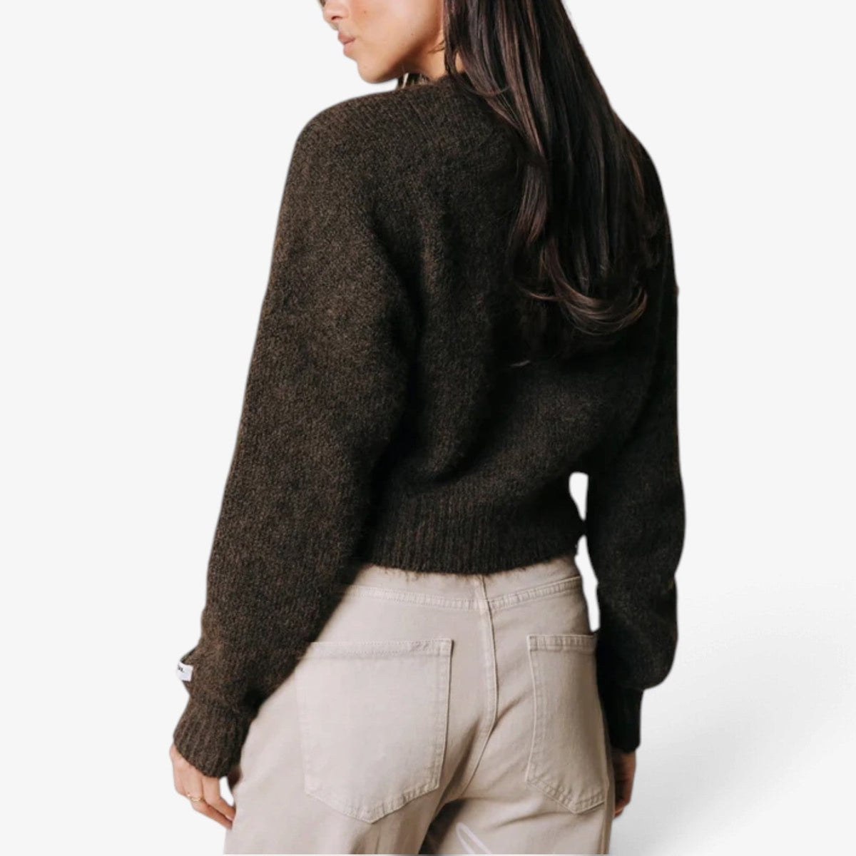 Mireille™ Kort Cardigan med Knapper foran