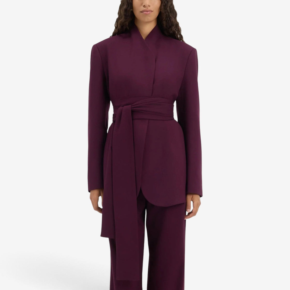 Marcella™ Elegant jakke med belteknyting i livet