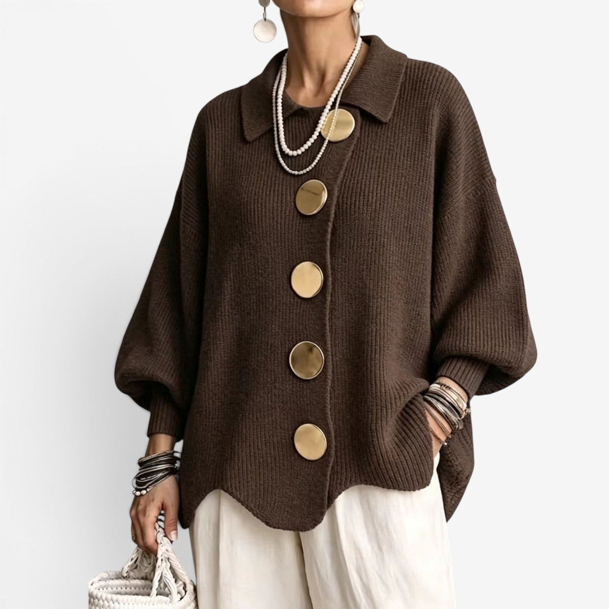 Chona™ Oversized strikket kardigan