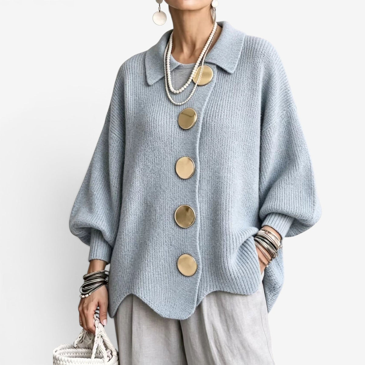 Chona™ Oversized strikket kardigan