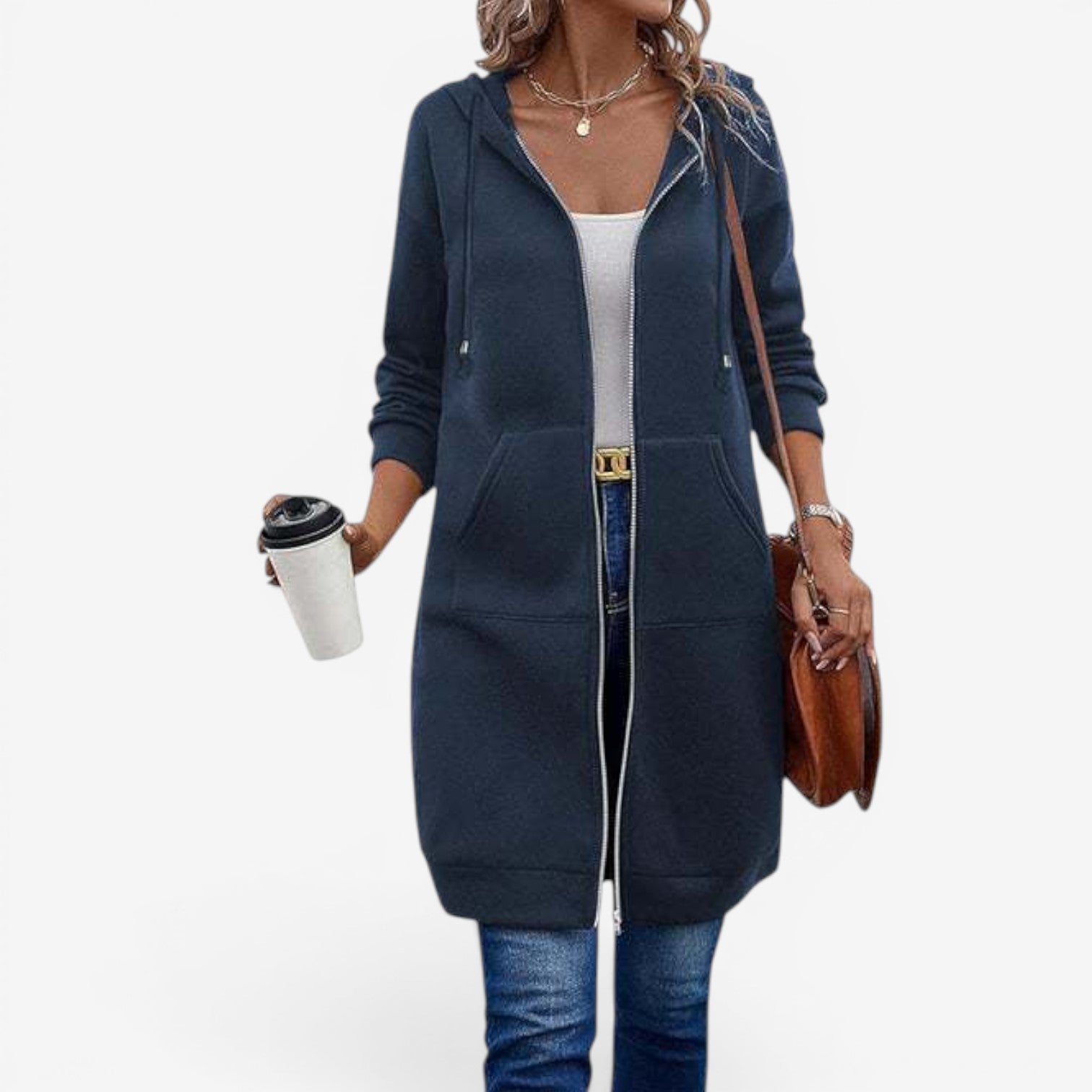Carah™ Lang cardigan-genser
