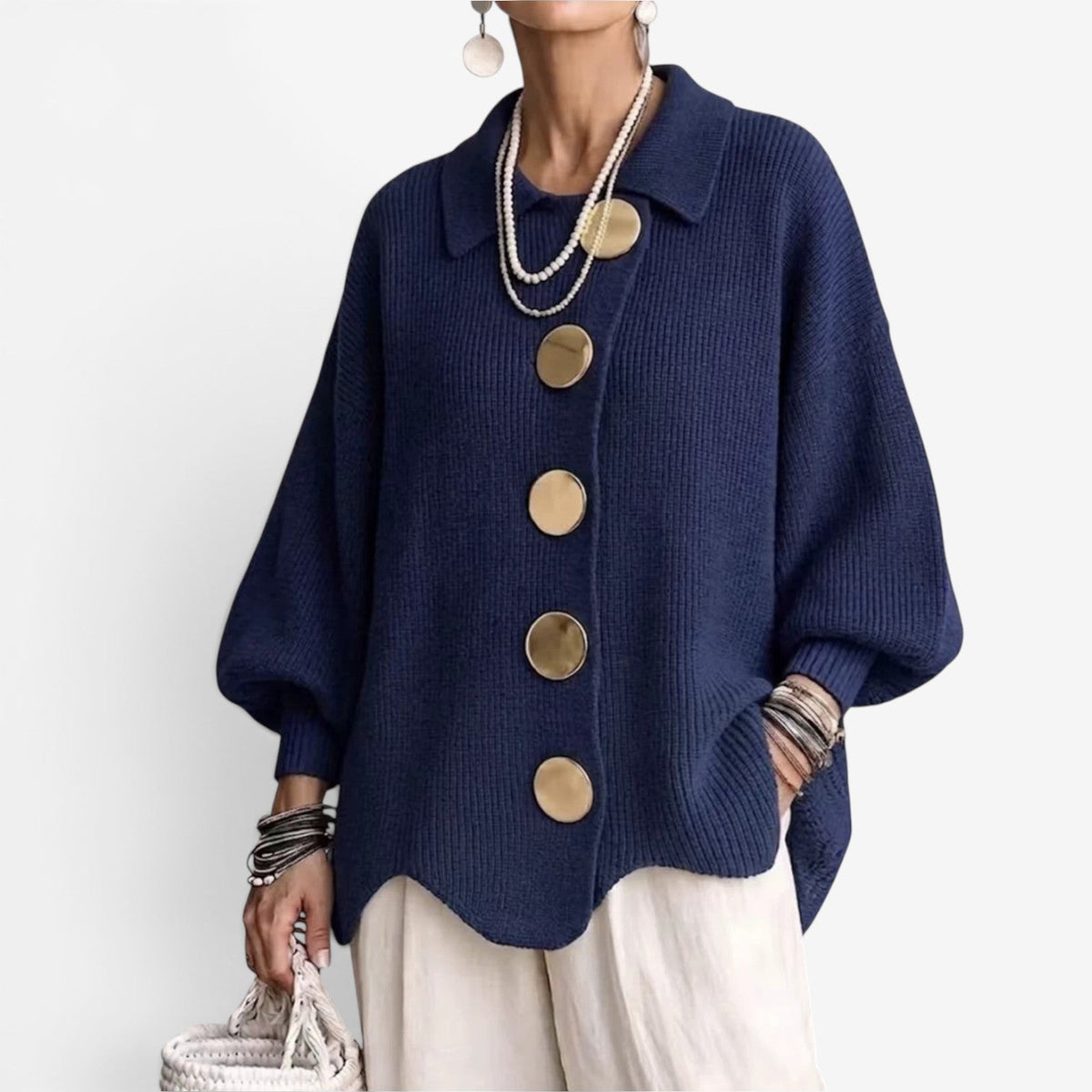 Chona™ Oversized strikket kardigan