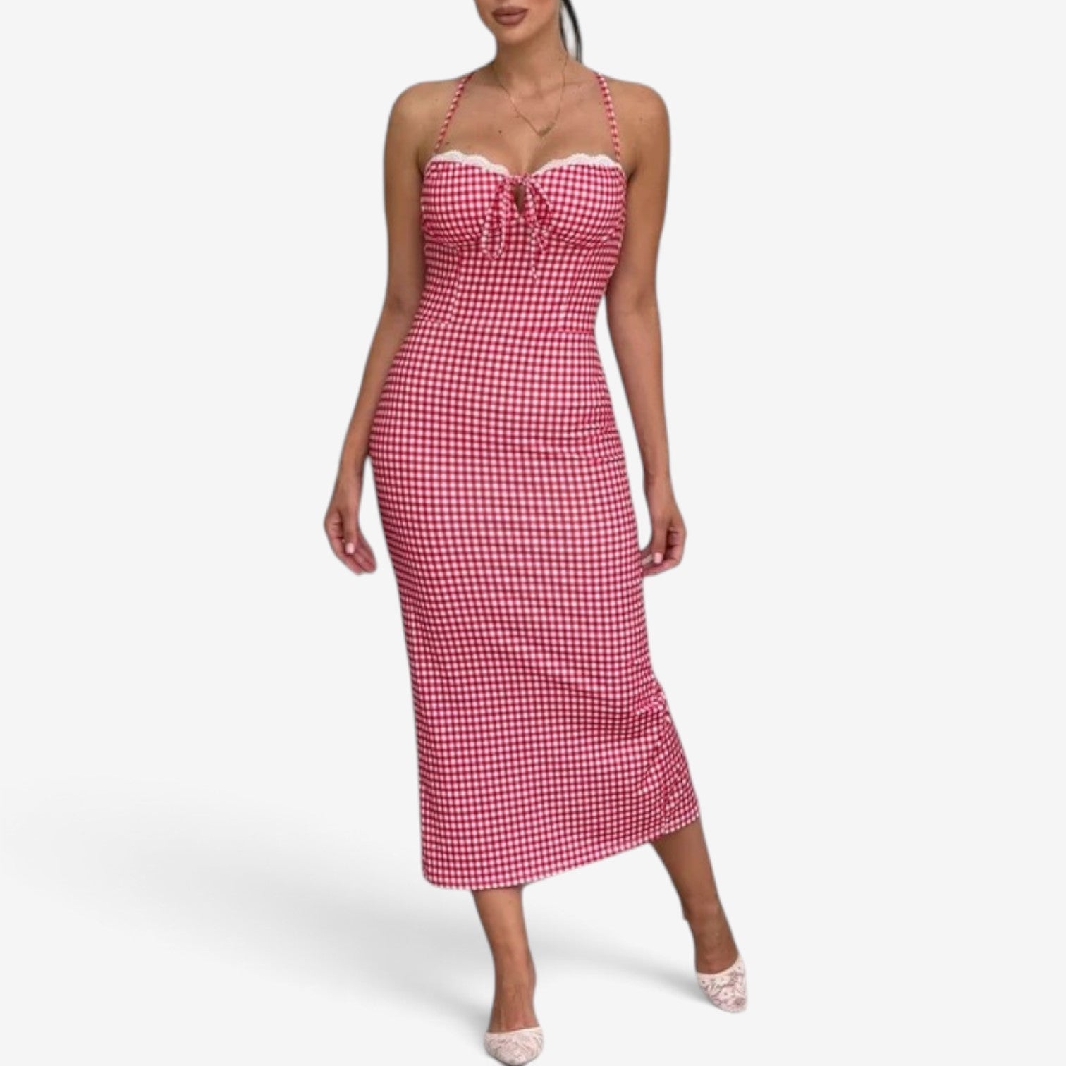 Cleona™ Midikjole med stropper