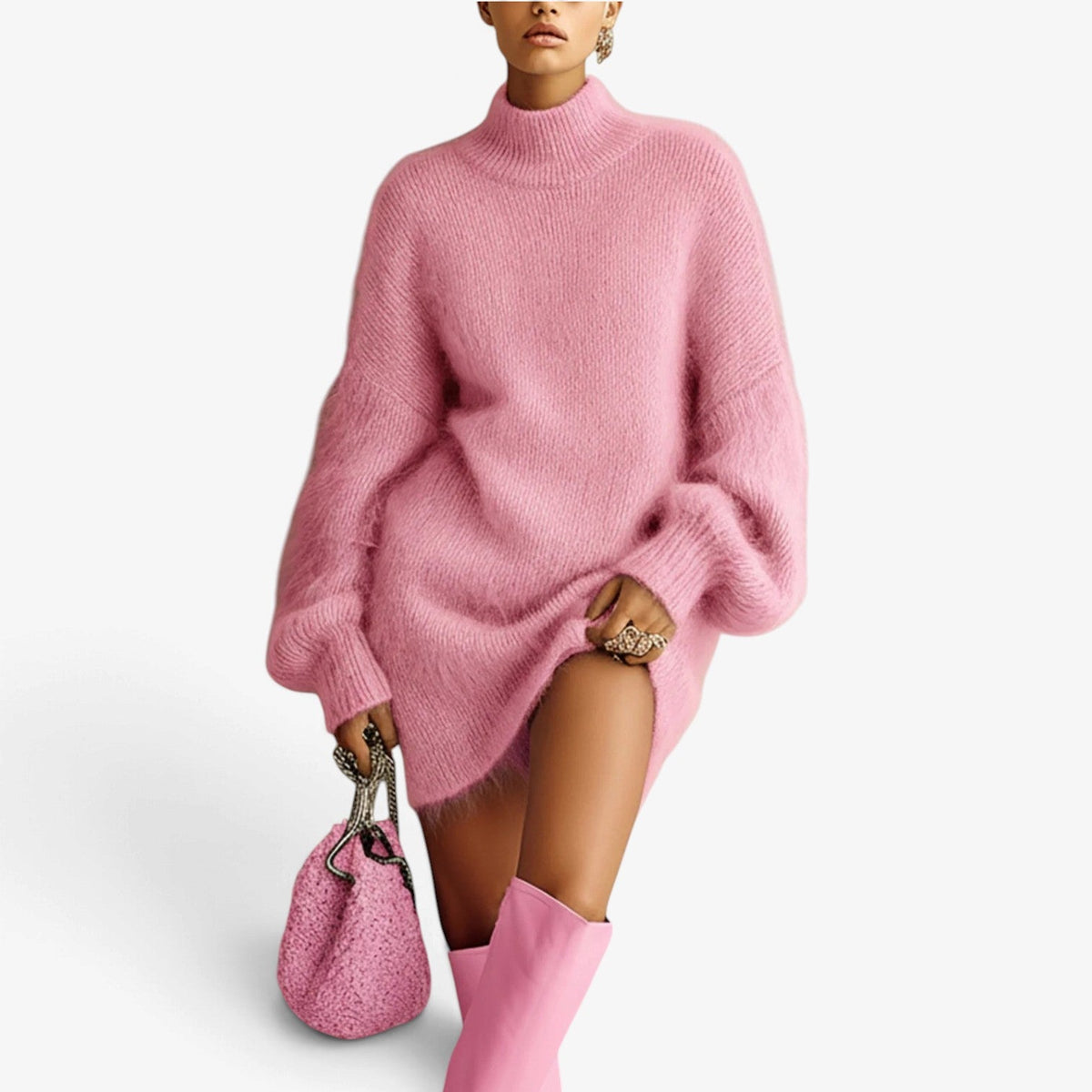 Noemie™ Fuzzy strikkjole