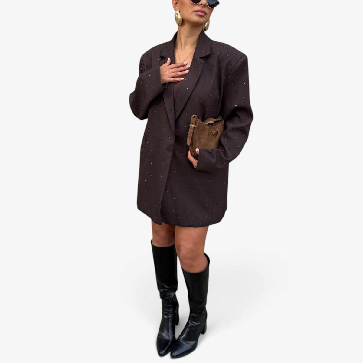 Idalia™ Oversized Spettet Blazer