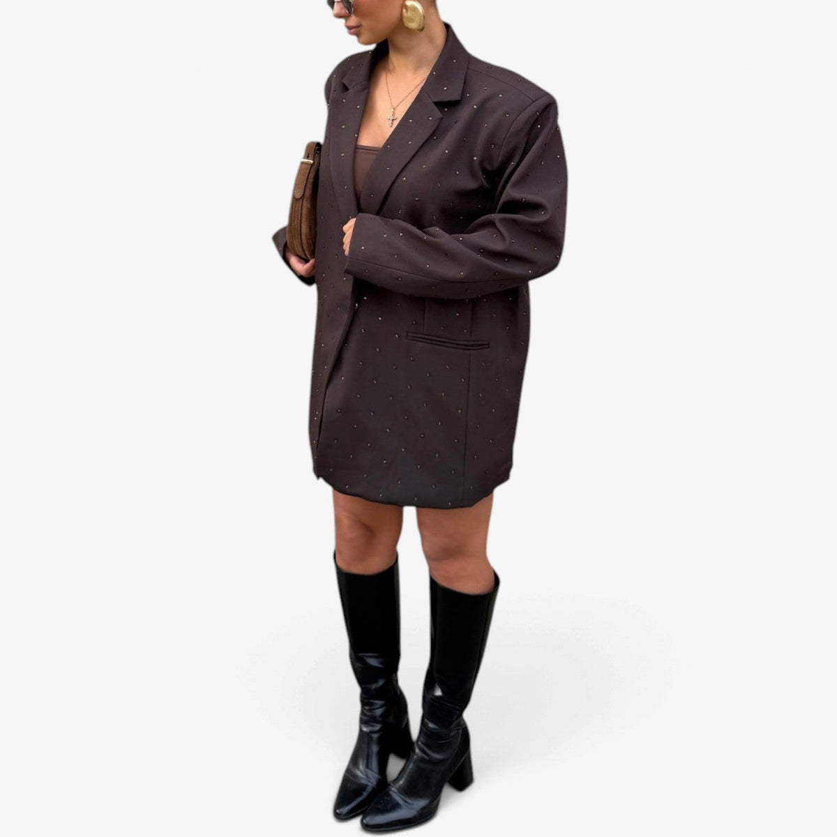 Idalia™ Oversized Spettet Blazer