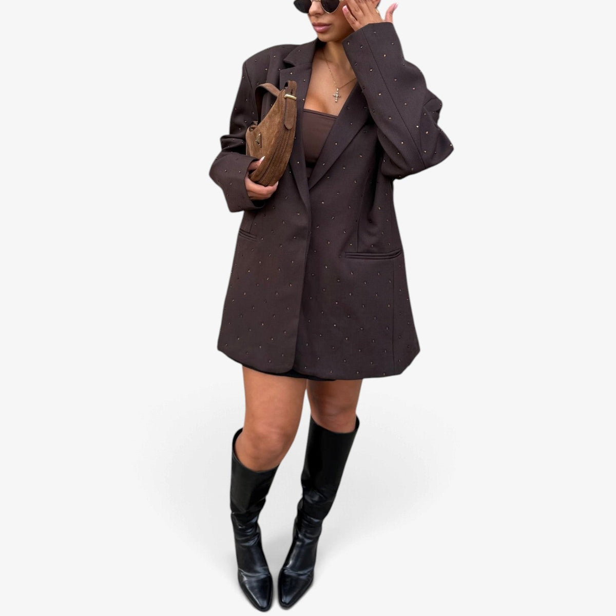 Idalia™ Oversized Spettet Blazer