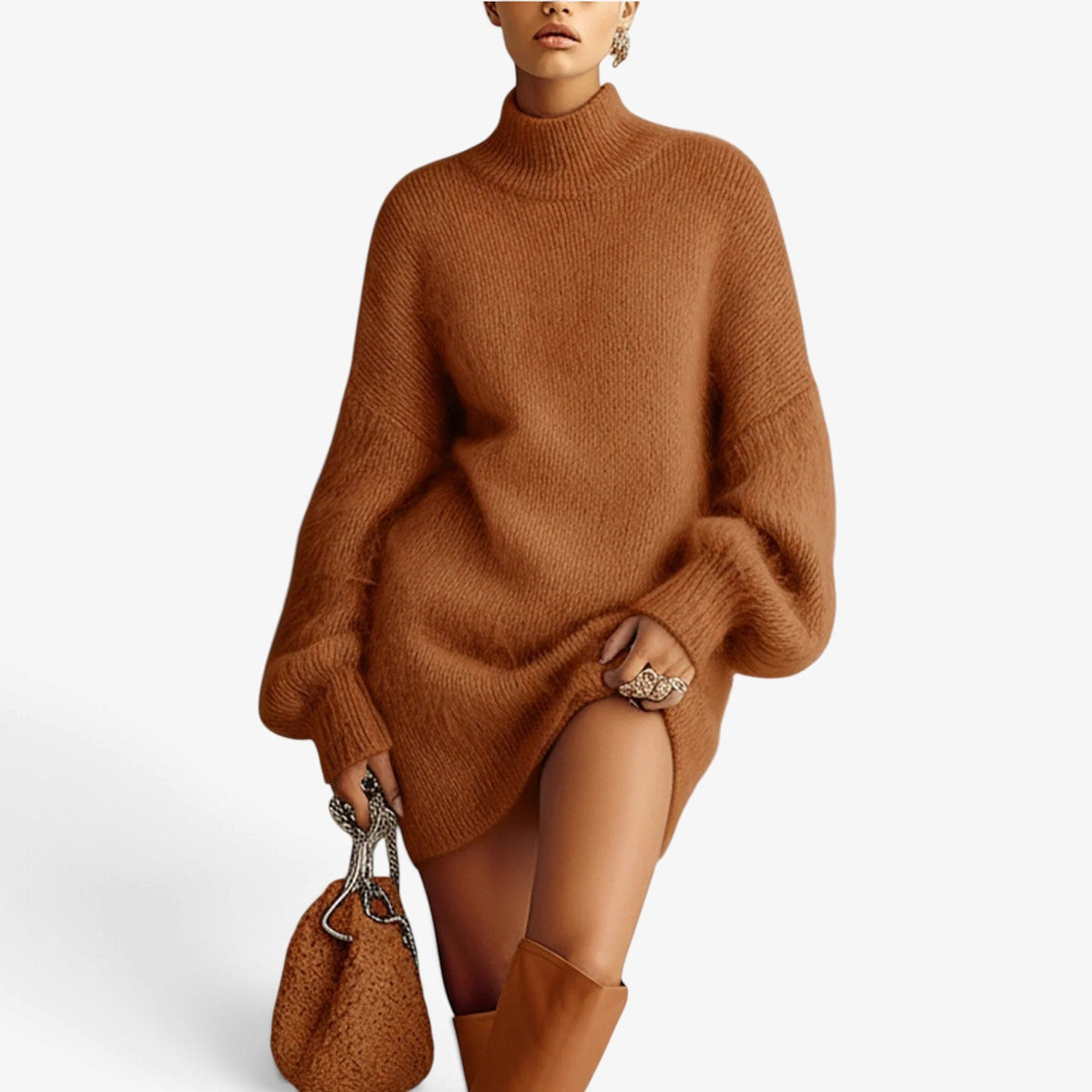 Noemie™ Fuzzy strikkjole