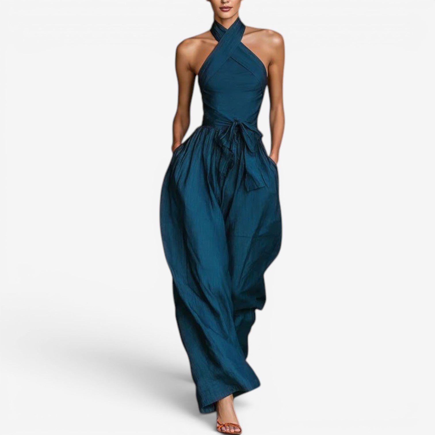 Daine™ Jumpsuit med omslagsutringning