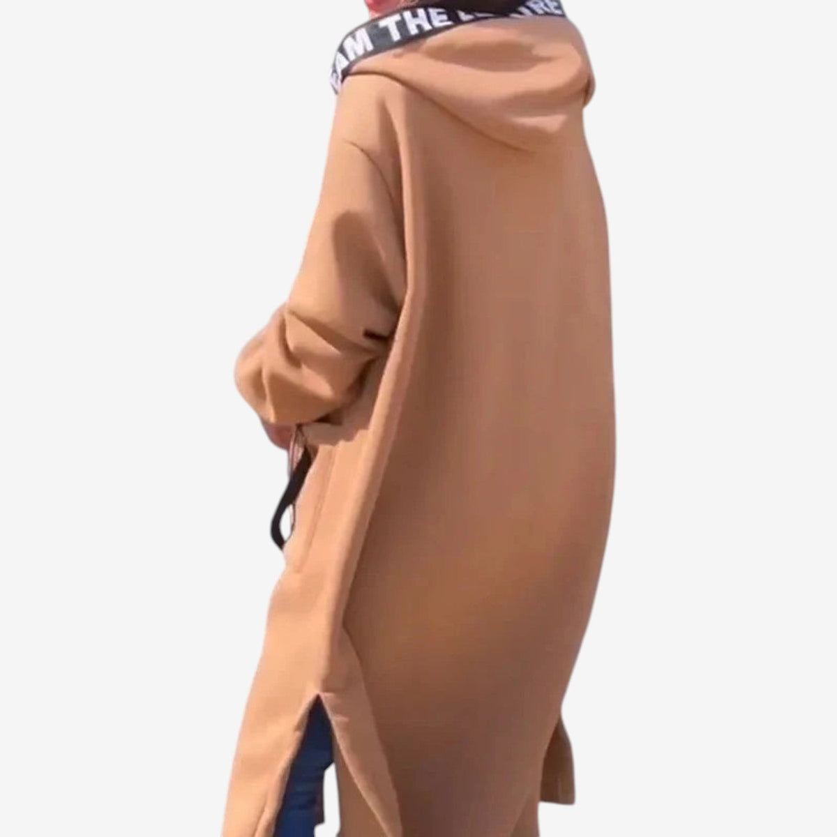 Farrah™ Oversized hettekåpe i lang lengde