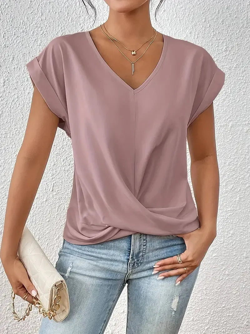 SOFY Elegant V-Neck Blouse™