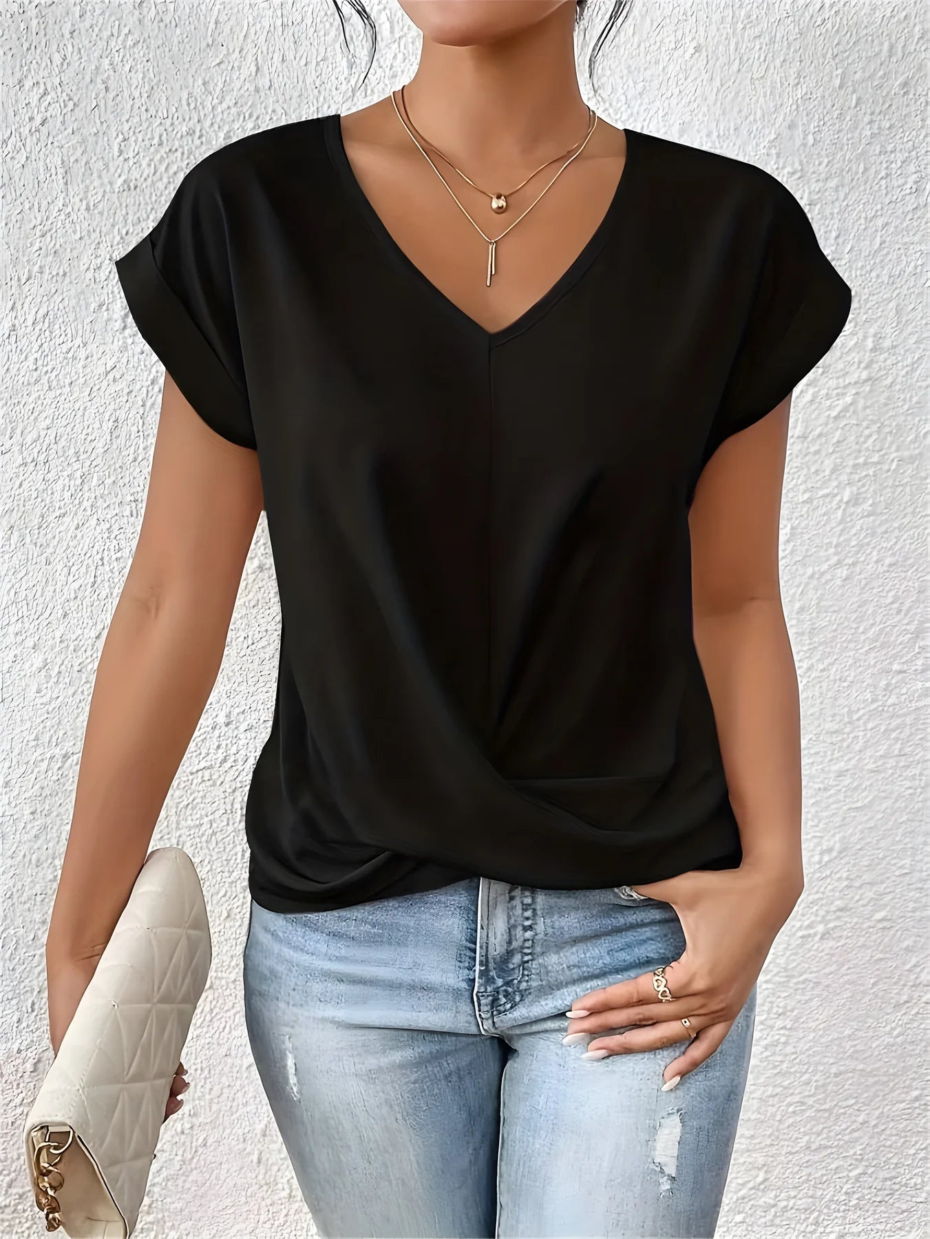 SOFY Elegant V-Neck Blouse™