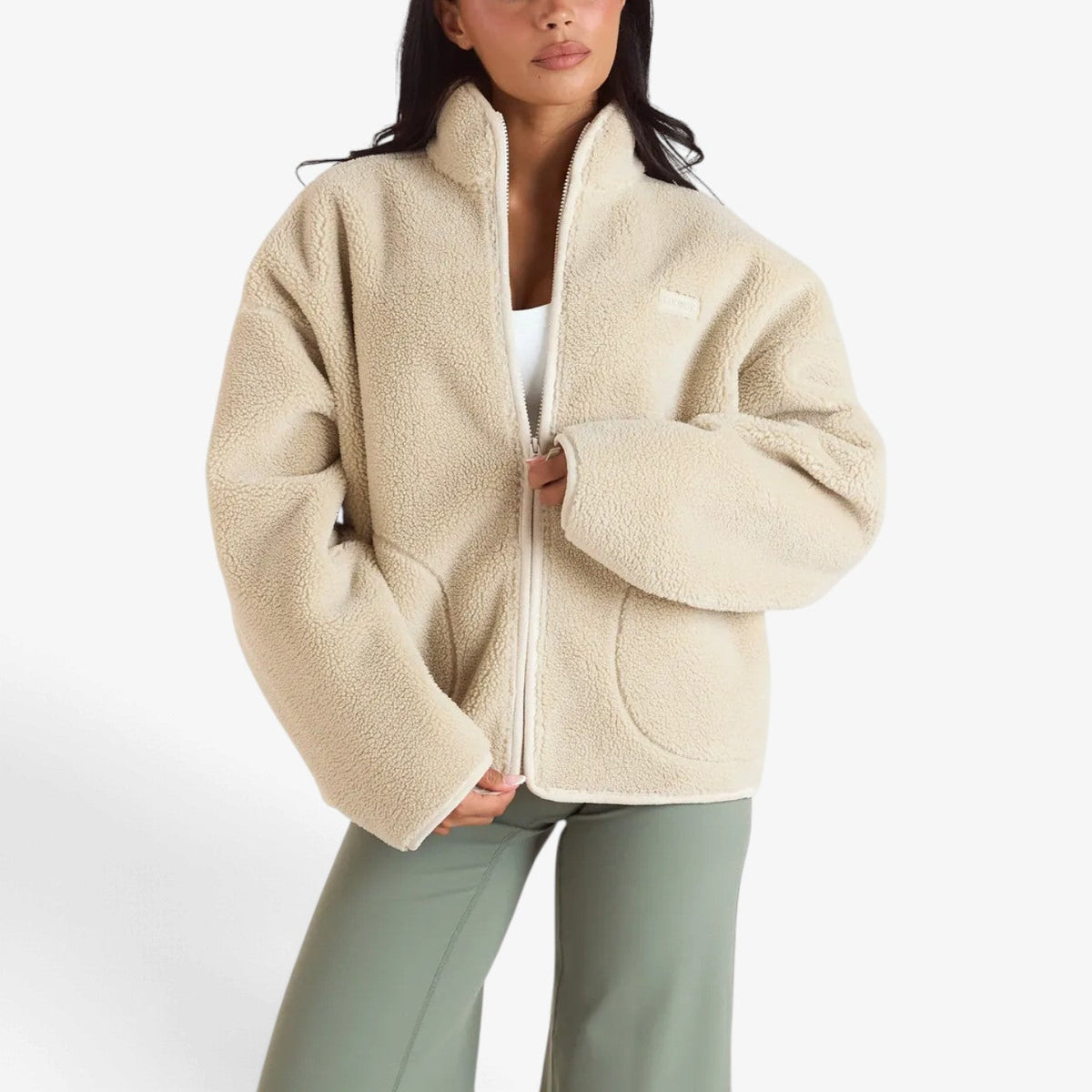 Leonore™ Plysj Fleece-jakke med glidelås