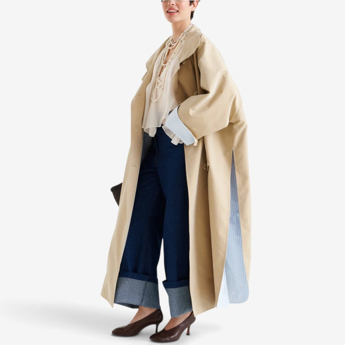 Adeline™ Oversized Longline Trenchcoat