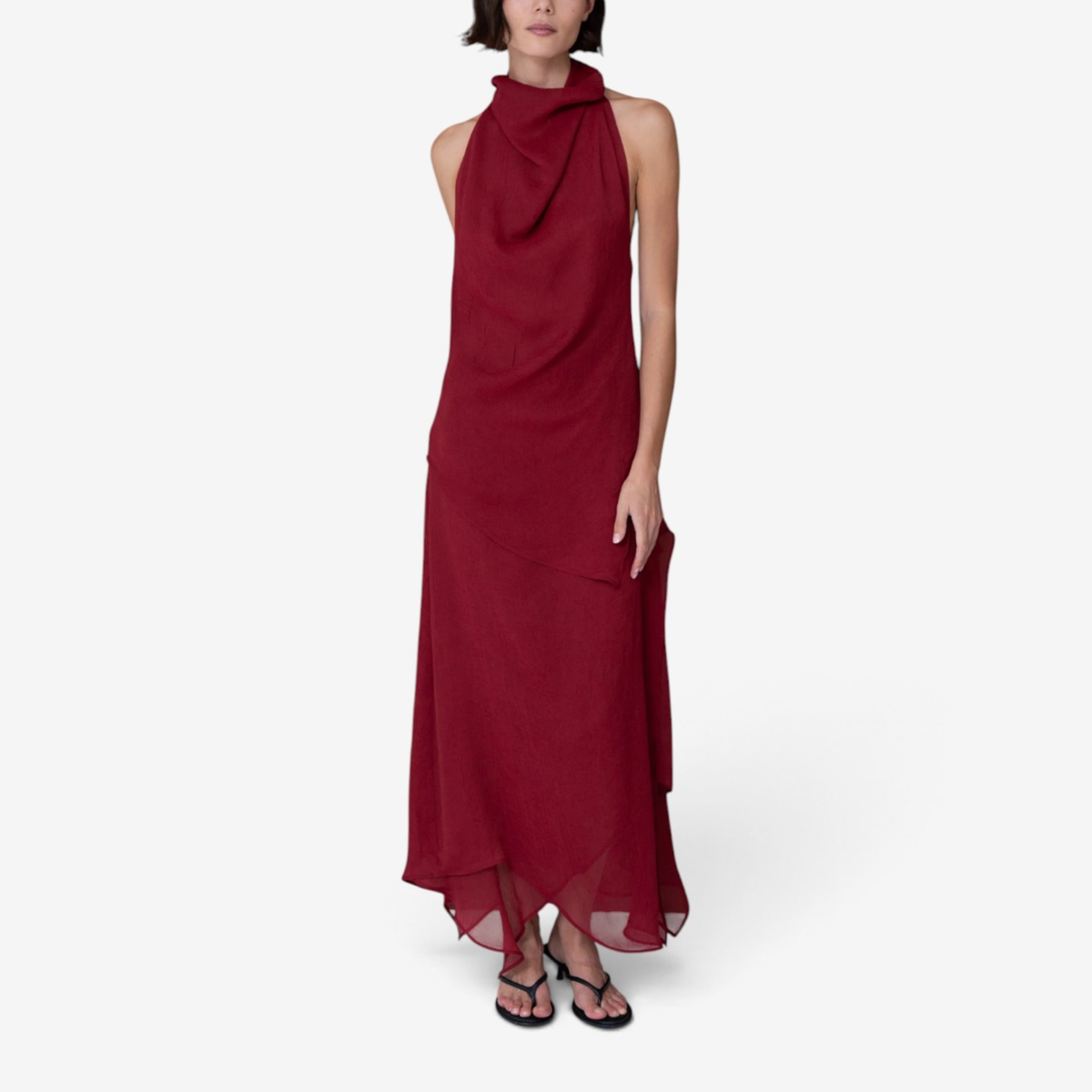 Seraphine™ Drapert Halterneck Maxikjole