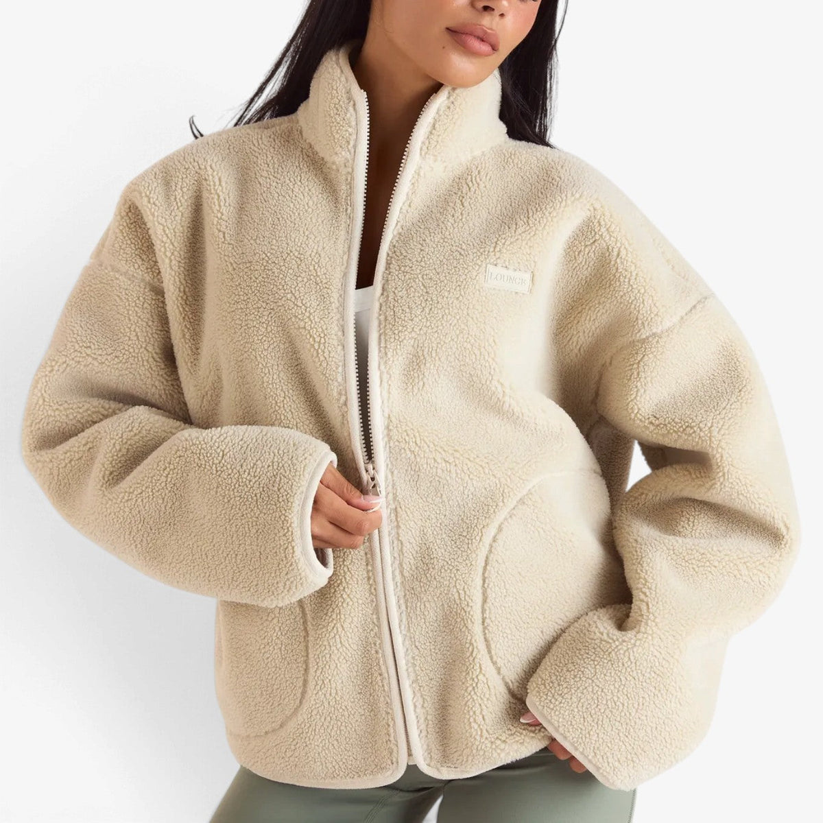 Leonore™ Plysj Fleece-jakke med glidelås
