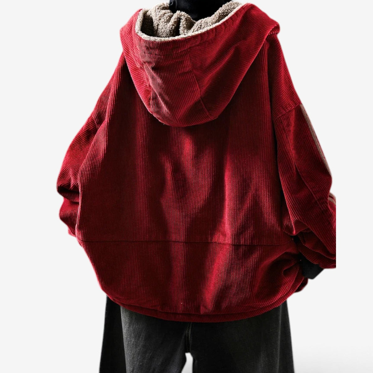Marisela™ Sherpa-foret corduroy-jakke
