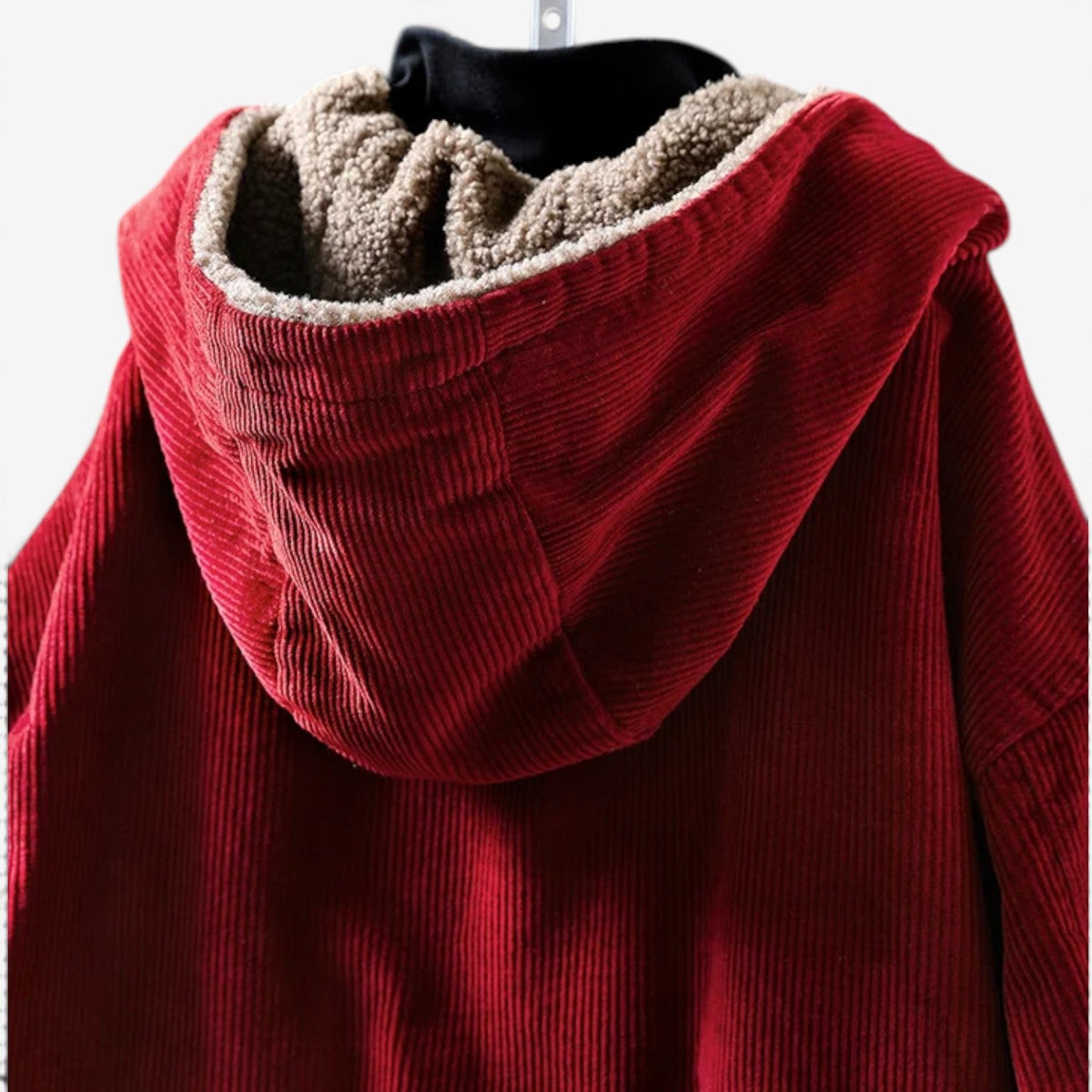 Marisela™ Sherpa-foret corduroy-jakke