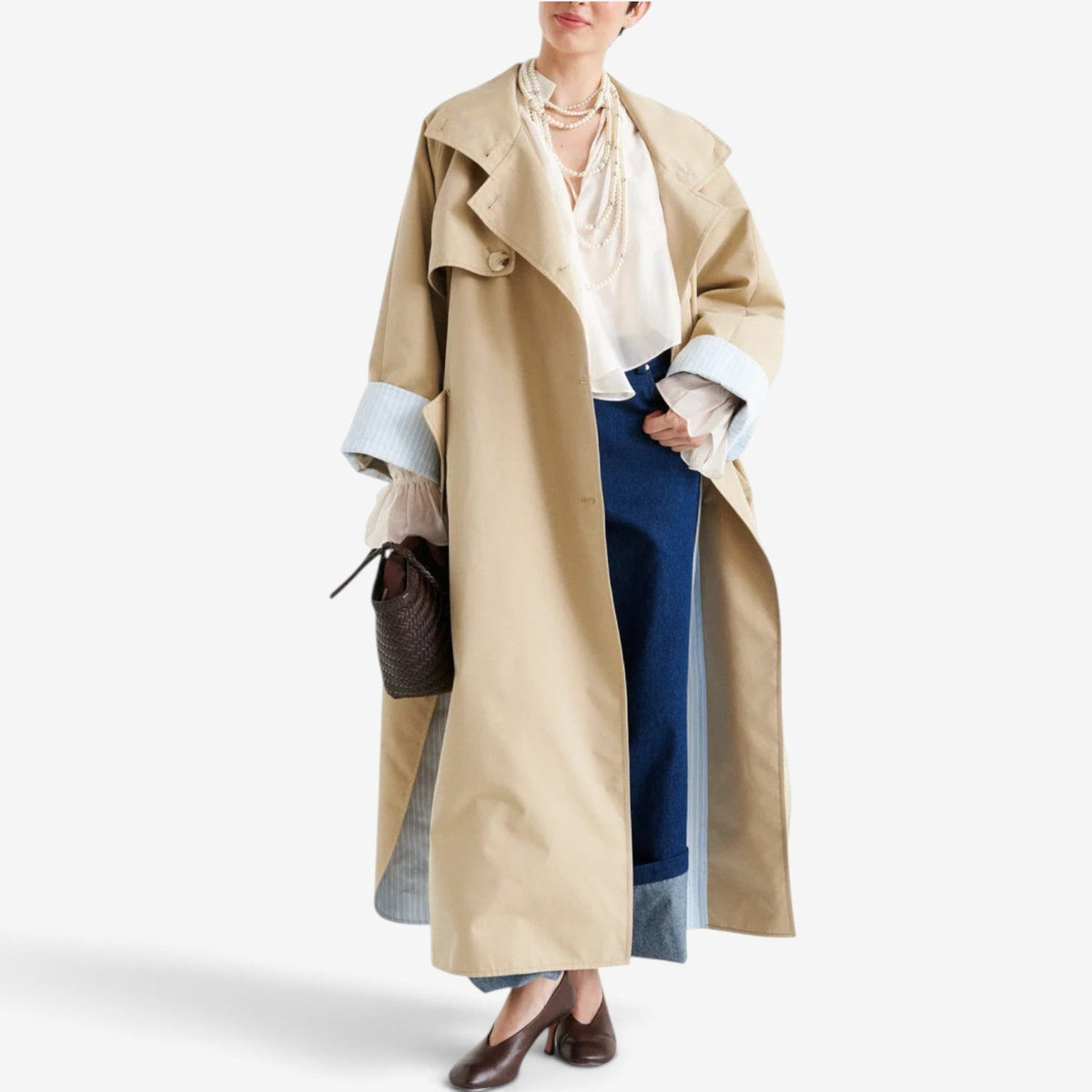 Adeline™ Oversized Longline Trenchcoat