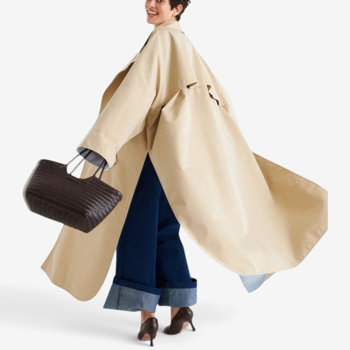 Adeline™ Oversized Longline Trenchcoat