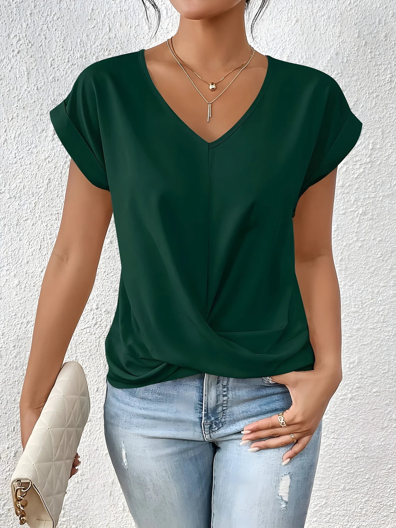 SOFY Elegant V-Neck Blouse™