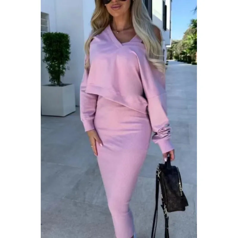 SOFY V-Neck Vest & Skirt Set™