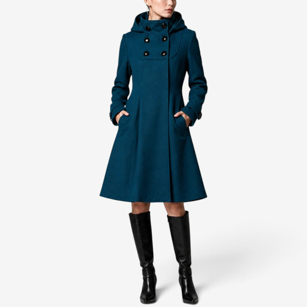 Beatrix™ Hodeplaggfrakk med dobbeltspent knappelist