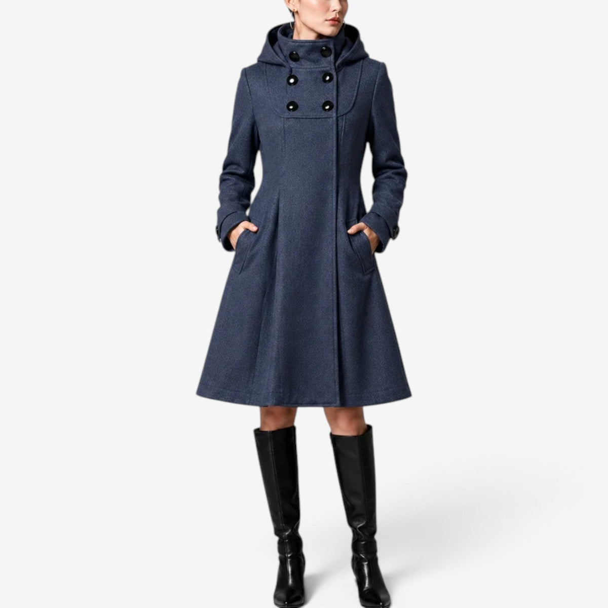 Beatrix™ Hodeplaggfrakk med dobbeltspent knappelist