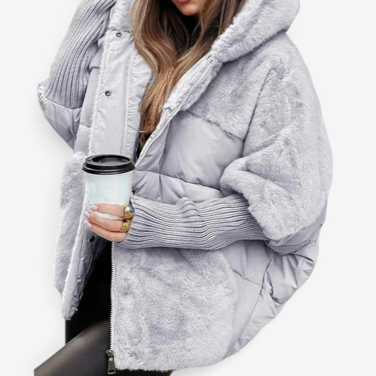 Emma™ Dunjakke med kunstig pels