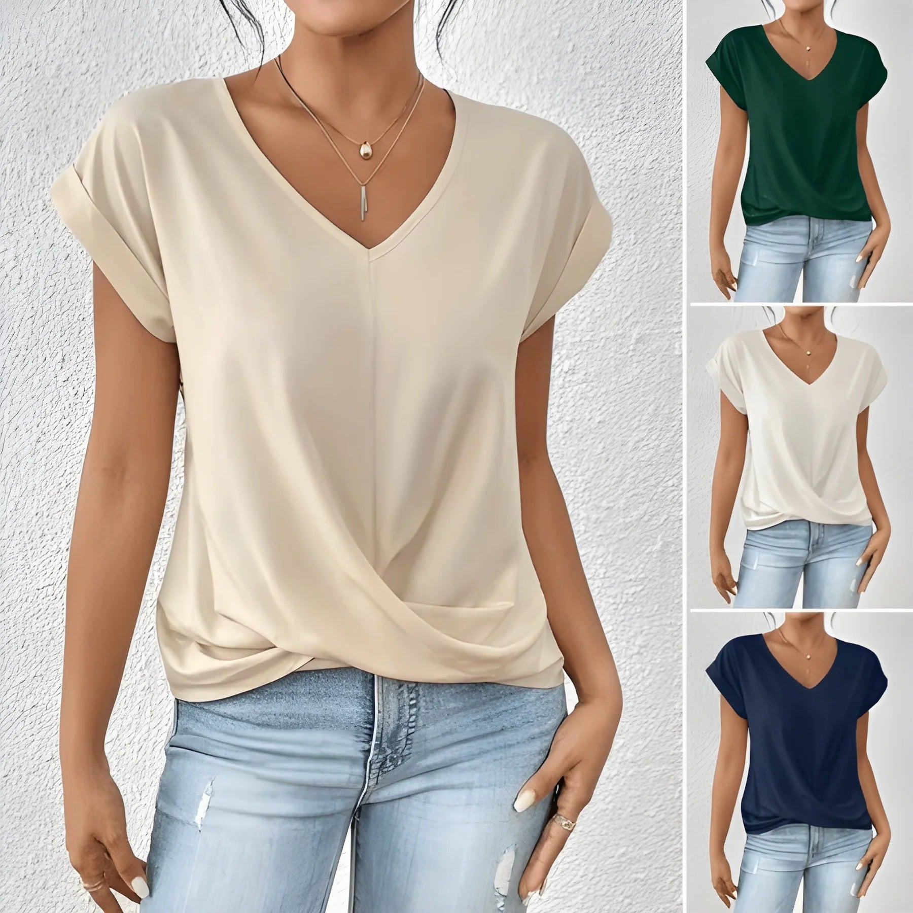 SOFY Elegant V-Neck Blouse™