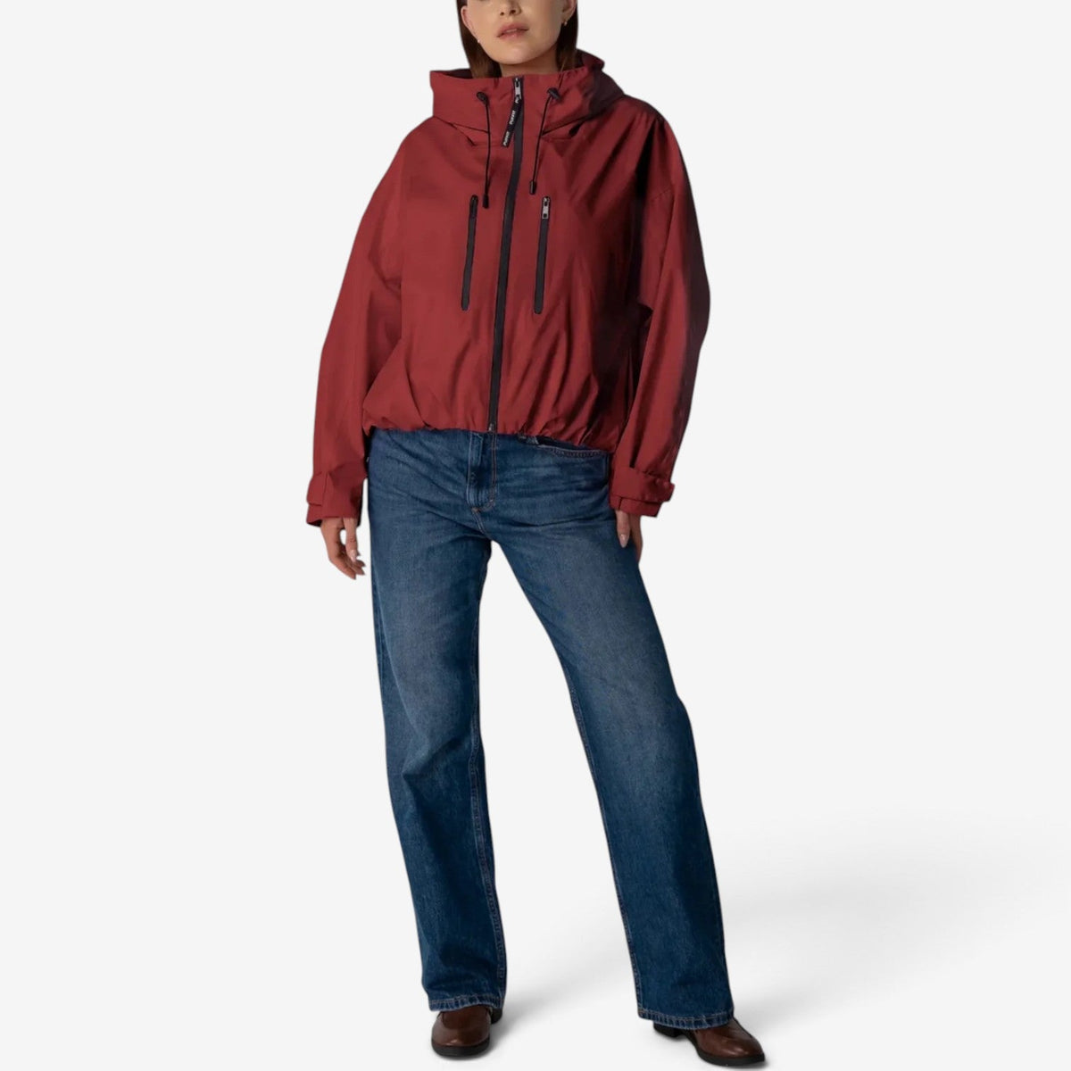 Amara™ Oversized vindjakke med hette