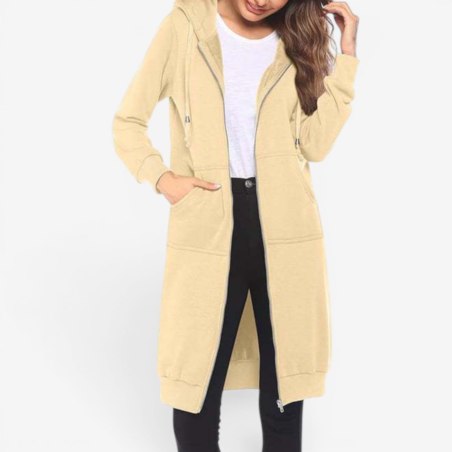 Carah™ Lang cardigan-genser