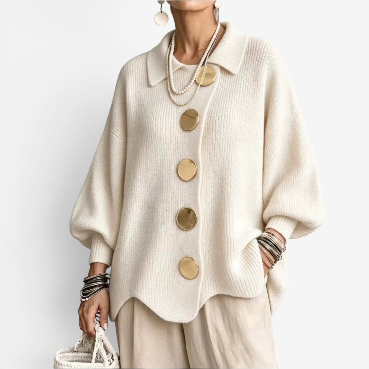 Chona™ Oversized strikket kardigan