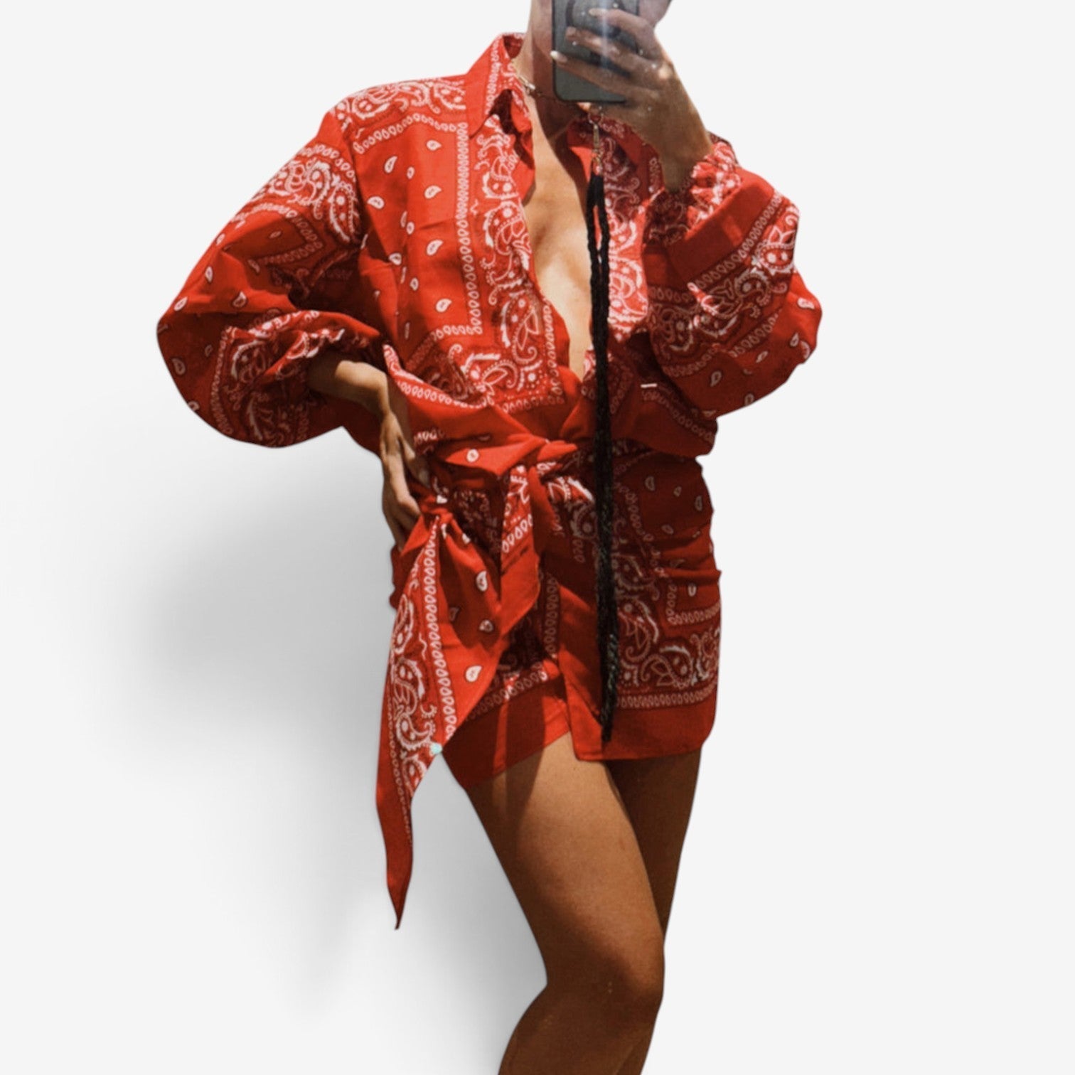 Gina™ Overdimensjonert skjorte-cover-up