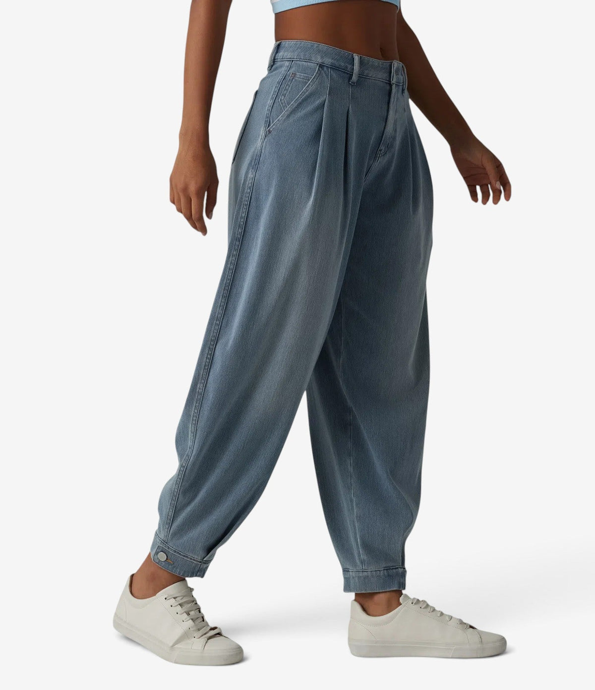 Hera™ Plisserte denimbukser