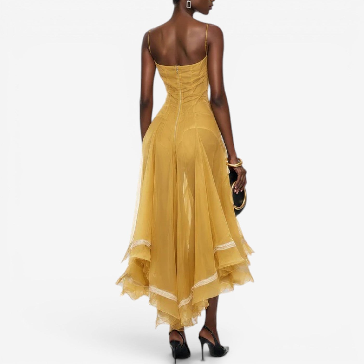 Lorea™ Asymmetrisk midikjole