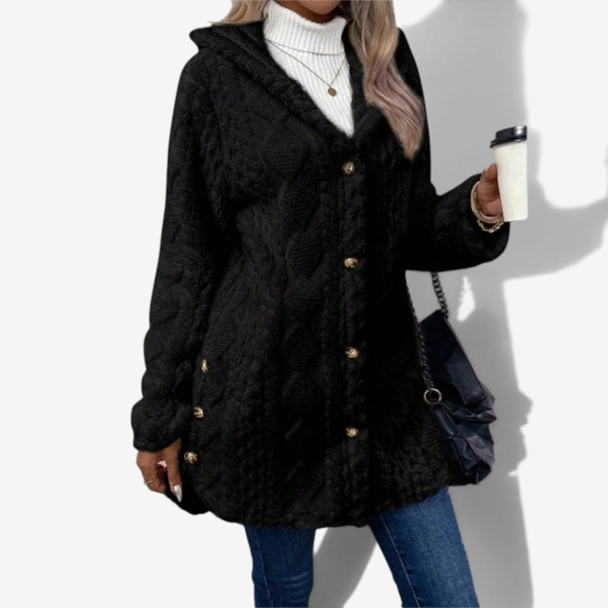 Delphine™ Myk kabelstrikket cardigan