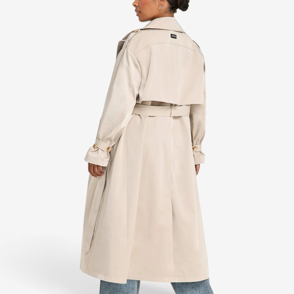 Rosemarie™ Dobbeltkneppet Beltet Trenchkåpe