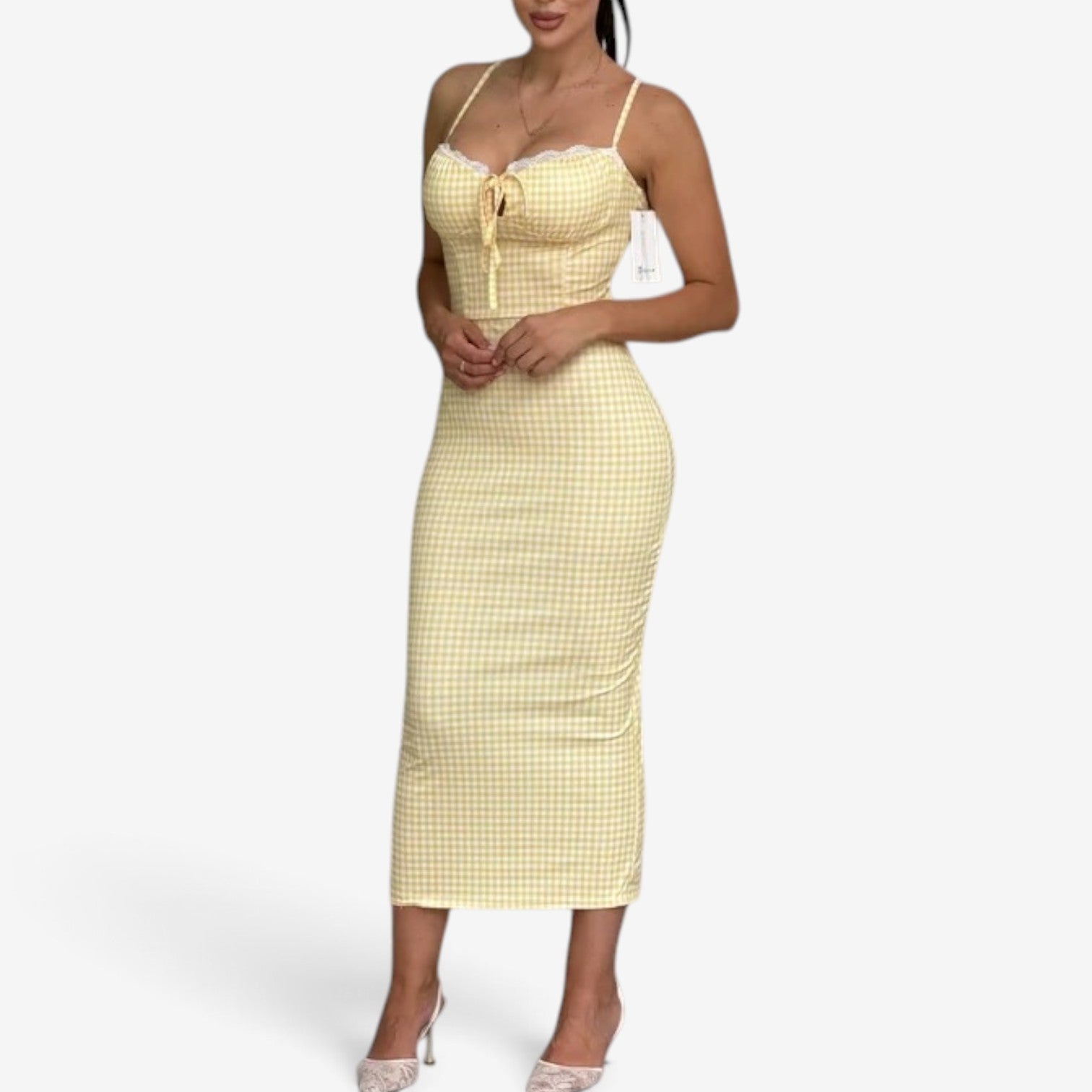 Cleona™ Midikjole med stropper