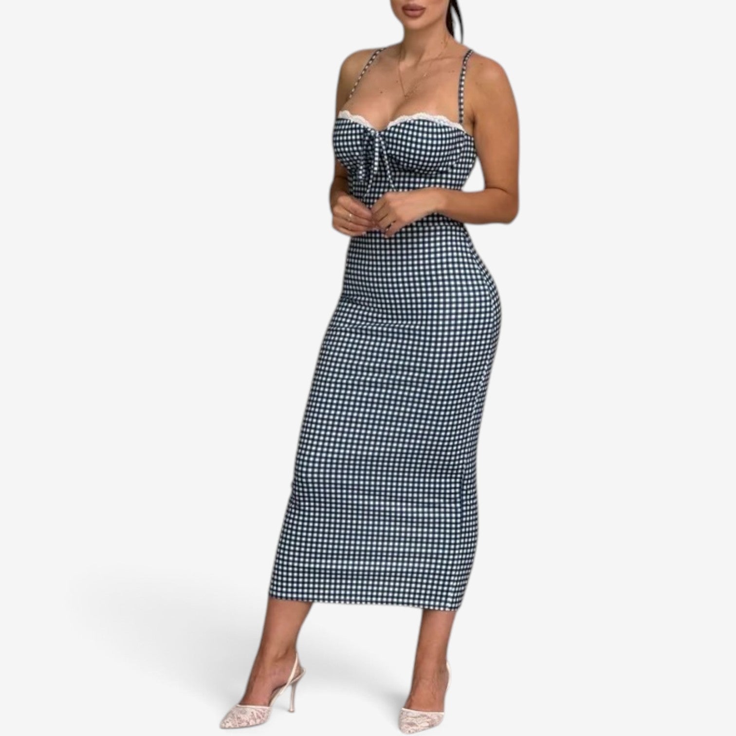 Cleona™ Midikjole med stropper