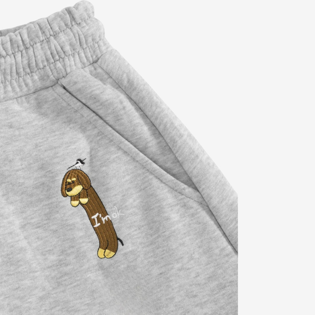 Margot™ Bukser med vide ben og broderi