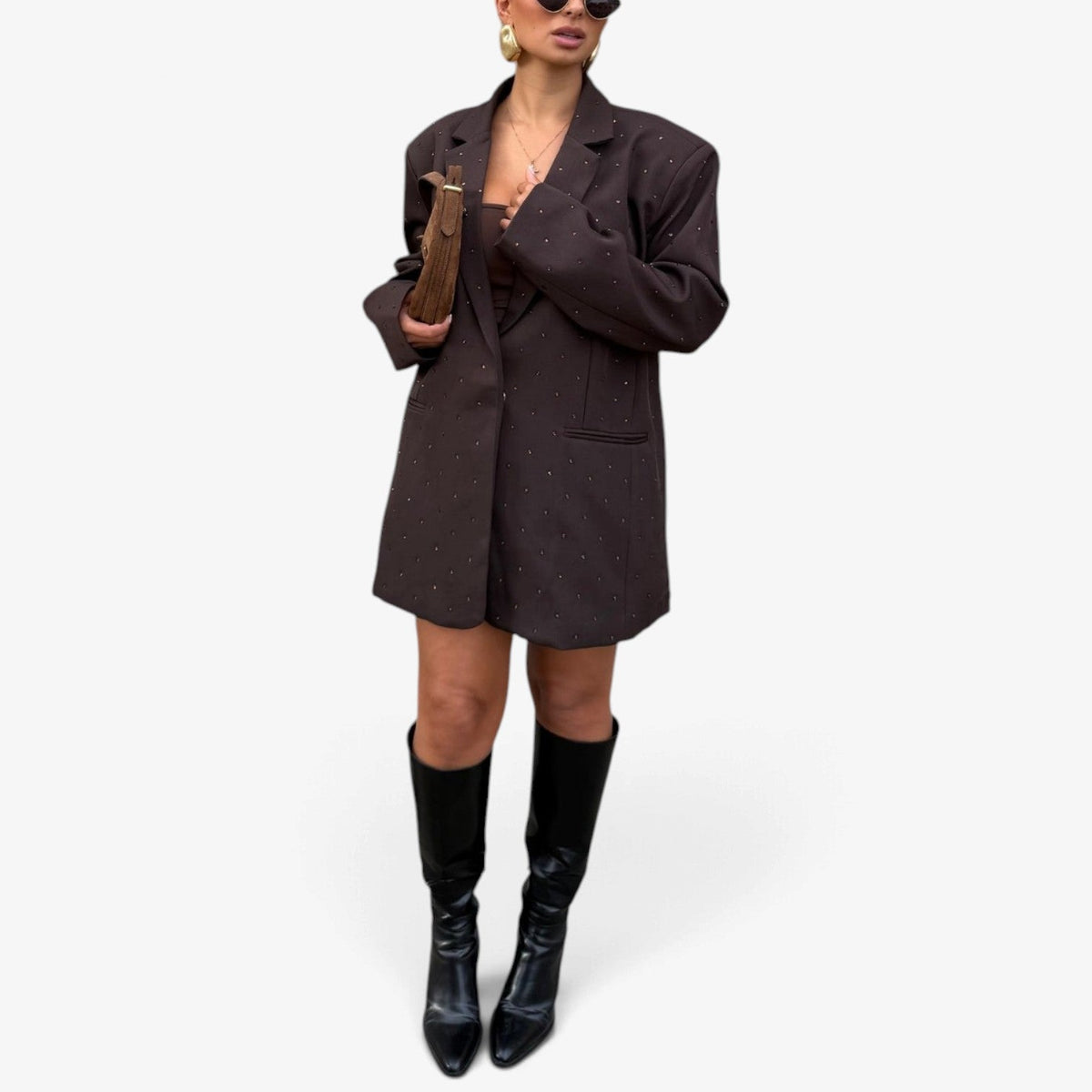 Idalia™ Oversized Spettet Blazer