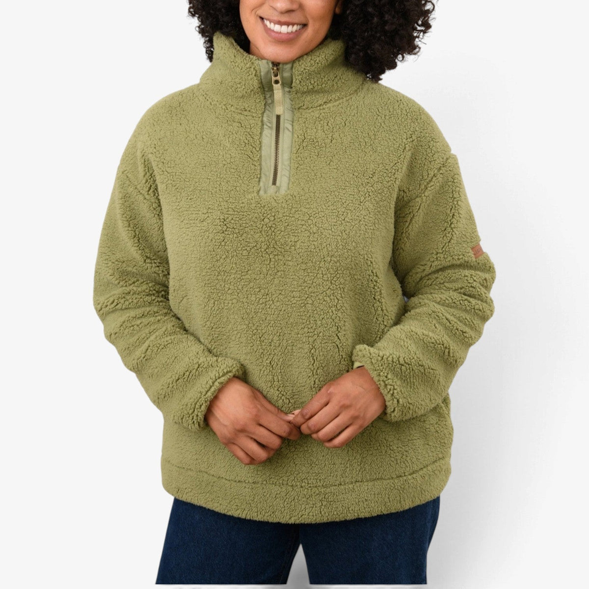 Perpetua™ Sherpa-genser med kvart-glidelås